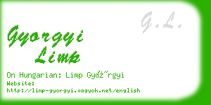 gyorgyi limp business card